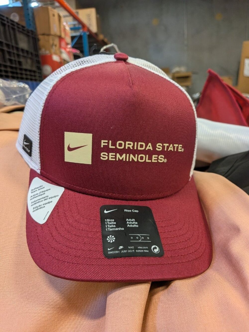 Florida State Seminoles Nike Hat Cap FSU Strap Back Trucker Large Football